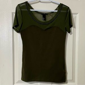 H&M Beautiful Olive Green Shirt